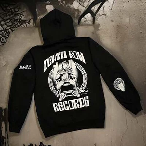 *<CROOKS & CASTLES>* (BLACK) *DEATH ROW RECORDS* PULLOVER HOODIES FOR MEN - Picture 1 of 4