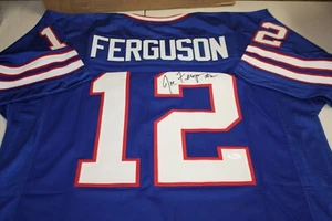 BUFFALO BILLS JOE FERGUSON #12 SIGNIERT BLAU HEIMSTRASSE TRIKOT JSA ZERTIFIZIERT - Bild 1 von 3