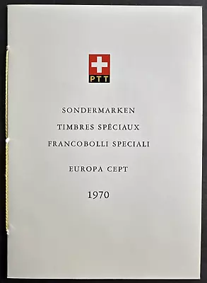 Switzerland 1970 Sc# 515-516 Souvenir Folder FDC Set of 2 Stamps EUROPA CEPT - Image 1 of 4