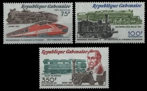Gabón 1981 - Mi-N.o 777-779 ** - Estampillada sin montar o nunca montada - ferrocarril / tren - Imagen 1 de 1