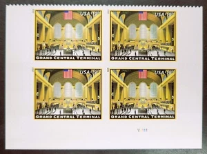 US Sc# 4739 Express Mail Plate Block Of 4 Grand Central Terminal - Superb MNH - Picture 1 of 1