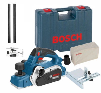 Bosch Hobel Elektrohobel GHO 26-82 D im Koffer + 1 Paar Hartmetall Hobelmesser - Bild 1 von 4