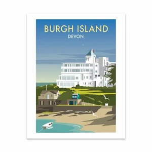 Burgh Island, Devon 28x35cm Art Print by Dave Thompson