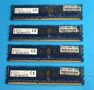 Kingston 32GB (4x8GB) 1Rx4 PC3-12800R DDR3-1600 ECC Registered Server RAM Memory - Picture 1 of 2
