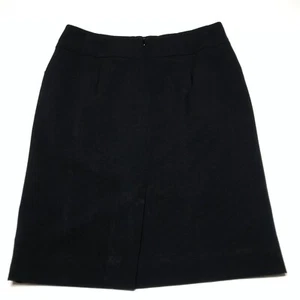 AK Anne Klein Skirt Womens Size 2P Black Pencil Knee Length Fully Lined Rear Zip - Picture 1 of 12