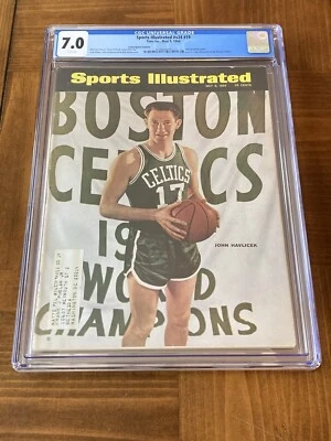 John Havlicek Sports Illustrated CGC 7.0 White Pages (Celtics Legend HOF) #001 - Image 1 of 3