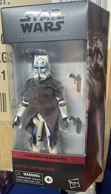 FIGURA STAR WARS LA SERIE NEGRA, CAPITÁN CLON REX SIN USAR, EN CAJA EL LOTE MALO Último1 Foto 1 de 2