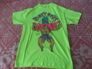 Rare RIFF RAFF Burly Boys Tee M raptee neon green - Picture 1 of 10