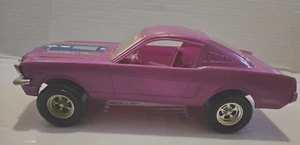 VTG 1965 10.5" Mustang GT 360 Plastic Toy Car TootsieToy USA Magenta Purple - Picture 1 of 8