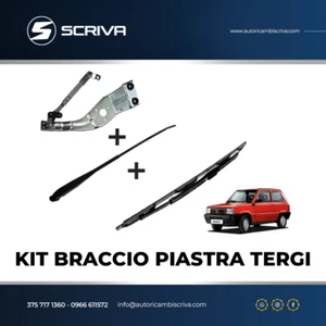 kit piastra tergicristallo ant con braccio e spazzola per panda 141 fino al 2003 - Foto 1 di 1