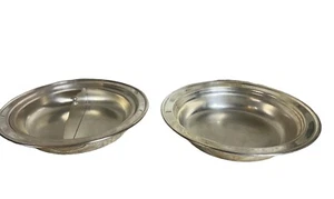 Vintage Silverplate Round Serving Dishes Communion Offering Church Divider - Picture 1 of 10