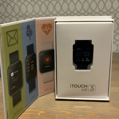 🍒 iTouch Air 3 Smartwatch Fitness Tracker: Black Case with Black Mesh Strap👌 - Image 1 of 4