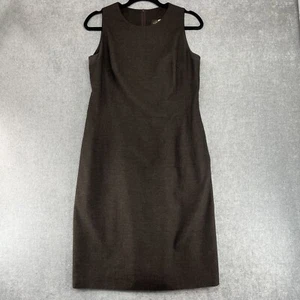 Belvest Dress Womens 12 Midi 100% Slik Sleeveless Crew Neck - Picture 1 of 8
