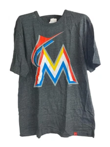 Majestic Athletic Men's Miami Marlins Short-Sleeve T-Shirt,HYPER CHARCOAL,Medium - Picture 1 of 10