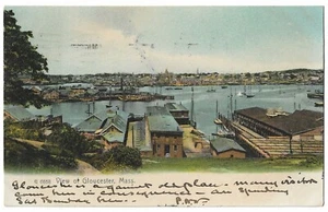 View of Gloucester MA. Antique 1906 Undivided Postcard #2009 - Picture 1 of 2