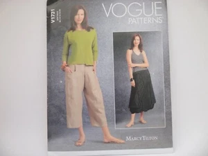 Vogue 1731 Marcy Tilton Wearable Art Loose Fit Skirt & Pants Pattern 14-20 - Picture 1 of 11