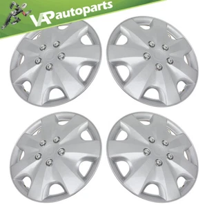 Set of 4 16" Wheel Covers Snap On Full Hub Caps 16 Inch For R16 Tires Rim Silver - Picture 1 of 10