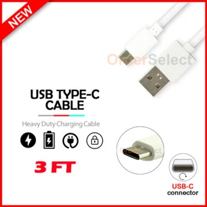 USB Type-C Charger Cable Cord for Phone T-Mobile Revvl 4 / Revvl 4+ /Revvl 5G - Picture 1 of 4