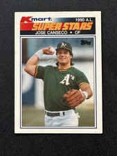 1990 Topps Kmart Super Stars Jose Canseco Baseball Card #21