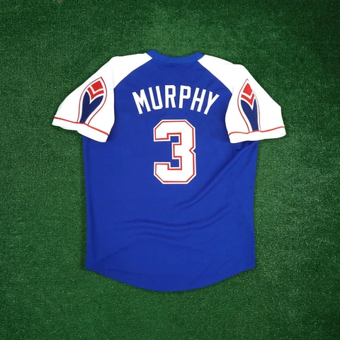 Dale Murphy 1974 Atlanta Braves Cooperstown Men's Blue Away Throwback Jersey Cover