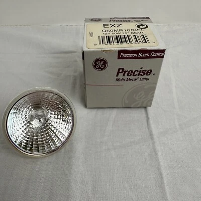 GE EXZ Q50MR16/NFL Precise Multi-Mirror Lamp 12V 50W 25 Degree Beam - Image 1 of 4