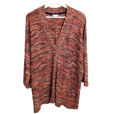 J. Jill Pure Jill Campari Pullover Sweater Women's Size M Space Dye Marled - Image 1 of 4