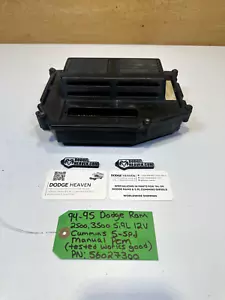 OEM 1994-1995 Dodge Ram 2500 3500 5.9L 12V Cummins 5-Spd Manual PCM 56027300 - Picture 1 of 9