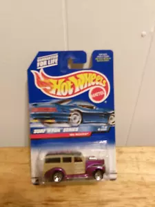 Hot Wheels 1998 Surf 'N Fun Series 1/4 - '40's Woodie #961 - Púrpura - Imagen 1 de 1