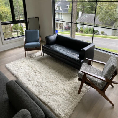SUPER PLUSH FLOKATI RUG | THICK SHORTER PILE - EASY VACUUM - SOFT WOOL AREA RUG - Image 1 of 4