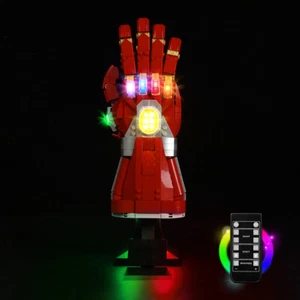 Kit de Luz LED BrickBling para LEGO Iron-Man Nano Guantelete 76223 (Control Remoto) - Imagen 1 de 10