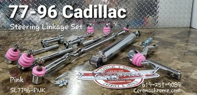 Juego de acoplamiento de dirección cromado 77-96 Cadillac (RWD) - Deville, Fleetwood, Brougham Foto 1 de 4