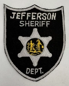 Parche de tela bordado de la policía del sheriff del condado de Jefferson West Virginia WV NUEVO SIN ETIQUETAS - Imagen 1 de 3