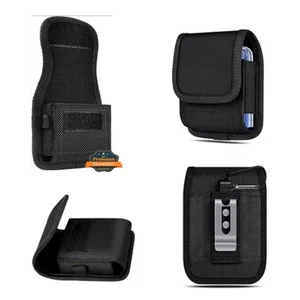 Universal Nylon Vertical Pouch Holster Belt Loop Clip (Fit Most Flip Phone) - Picture 1 of 8