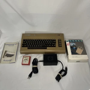Vintage Commodore 64 Personal Computer /w Manual Cables & Mouse Tested Working - Picture 1 of 21