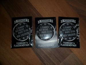 3 x Flaschenöffner Magnet von Pechkeks neu ovp - Bild 1 von 5