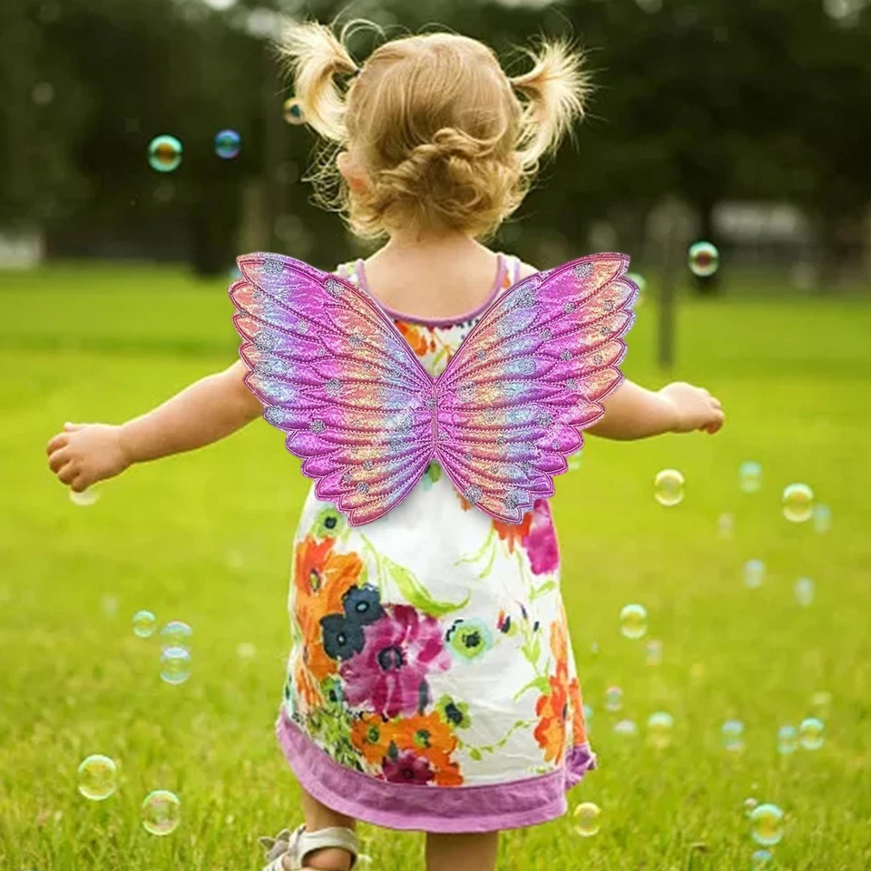 Fancy Dress up Fairy Princess Wing Child Elf Photo Prop Girls Butterfly Wing for - Image 1 of 1