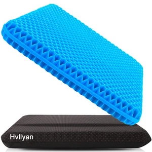 Gel Seat Cushion for Long Sitting (Thick & Extra Large), Gel Cushion for Whee... - Picture 1 of 7