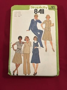 "De colección Simplicity 8411 Patrón de Costura Falda Pantalones Top Chaqueta Talla 14-1/2 16-1/2""" - Imagen 1 de 6