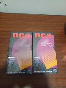 RCA T-120 VHS Hasta 6 Horas Hi-Fi Estéreo Video Sellado de Fábrica VHS Lote de 2 LoteE - Imagen 1 de 5