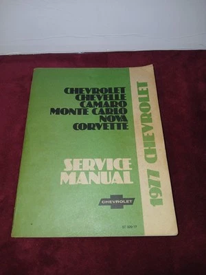 Chevrolet 1977 manual de servicio.     Chevrolet. Chevelle. Camaro. Monte Carlo Foto 1 de 4