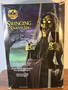 Geist Halloween schwingende Sumpf Hexe große animierte Requisite mit Box - Bild 1 von 8