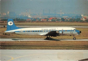 Postcard Airline Trans-Union DC-6A F-BRID Avimage No. 14 CC8. - Picture 1 of 2