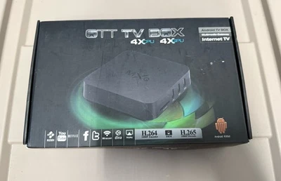 MXQ OTT Android 4.4 TV Box Internet TV 4x CPU 4x GPU H.264 H.265 1080P Full HD - Image 1 of 2