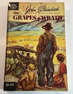 Grapes of Wrath John Steinbeck PB 1956 Twenty First Printing w/ notes - Imagen 1 de 10