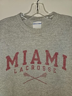 Miami University Ohio Older Style Champion Medium Mens Gray Graphic Logo Tshirt - Image 1 of 4