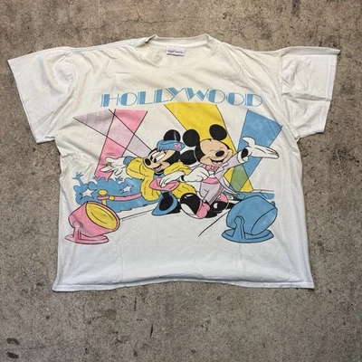 Camiseta De Colección Disney Mickey Mouse Estampado Completo AOP 90s Talla Única L/XL Foto 1 de 4