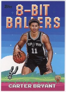 2025-26 Topps #8B-40 Carter Bryant 8-Bit Ballers San Antonio Spurs (RC) - Bild 1 von 1