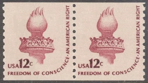 Scott 1816, the 1981 Liberty Torch Issue 12¢ - Coil Pair - MNH - Bild 1 von 1