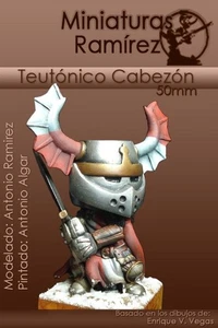 MINIATURAS RAMIREZ - TEUTONICO CABEZON - 50mm RESIN KIT - Picture 1 of 8