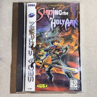 Shining the Holy Ark 1997 Sega Saturn Complete CIB w/ Front Insert Manual & Disc - Image 1 of 4